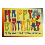 Colourful Happy Birthday Card