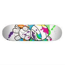 Colourful Haunting Skate Deck