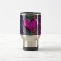 Colourful Heart Metal Mesh Coffee Mug