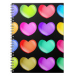 Colourful Hearts Note Books