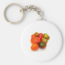 Colourful Heirloom Tomatoes Key Chain