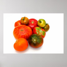 Colourful Heirloom Tomatoes Poster