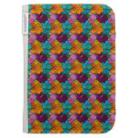 Colourful Hibiscus Pattern Kindle Folio Case