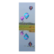 Colourful Hot Air Balloons bookmarks Business Card