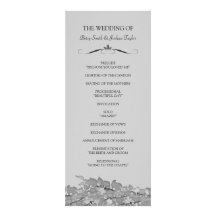 Colourful Leaves Wedding Ceremony Programs Personalized Invite