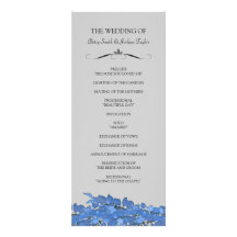 Colourful Leaves Wedding Ceremony Programs Invitations