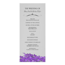 Colourful Leaves Wedding Ceremony Programs Personalised Invitation