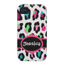 Colourful Leopard iPhone 4 Case