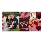 Colourful Love Photo Template Card Custom Photo Card