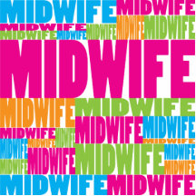 Colourful Midwife Cut Out