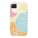 Colourful Mod Florals iPhone 4 Cover