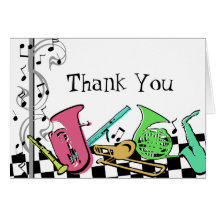 Colourful Musical Instruments Cards