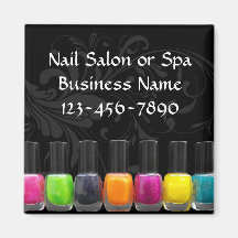 Colourful Nail Polish Bottles, Nail Salon Refrigerator Magnets