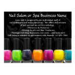 Colourful Nail Polish Bottles, Nail Salon Post Cards