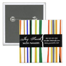 Colourful Name Tag Pins