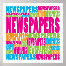 Colourful Newspapers Posters