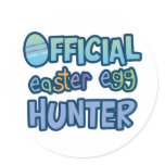 Colourful Official Easter Egg Hunter stickers