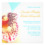 Colourful Orchid Wedding Invitation