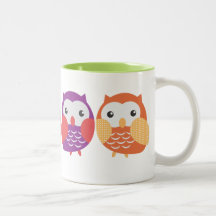 Colourful Owl Mug