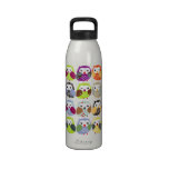 Colourful Owl Pattern Liberty Bottle Drinking Bottles