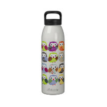 Colourful Owl Pattern Liberty Bottle Drinking Bottles