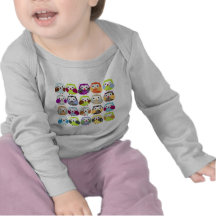 Colourful Owl Pattern Tee Shirts