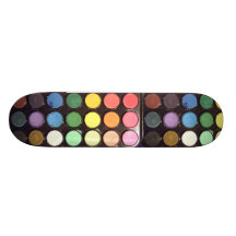 Colourful Paint Box Rainbow Skate Boards
