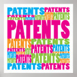 Colourful Patents Print