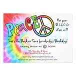 Colourful PEACE Party Invitation
