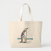 Colourful Penguin Canvas Bags