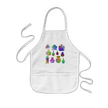 Colourful Perfume Bottles. Apron