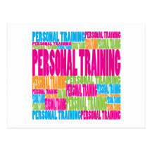 Colourful Personal Training Post Card