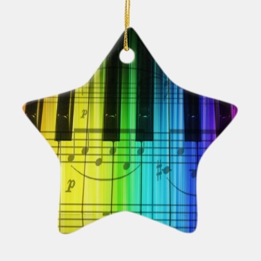 Colourful Piano Keyboard Ornament