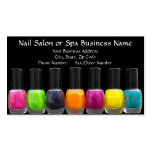 Colourful Polish Bottles, Nail Salon Appointment Business Card Templates