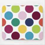 Colourful Polka Dot Bubble Personalised Mousepad mousepads