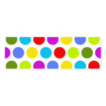 Colourful Polka Dots Business Card Templates