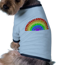 Colourful Rainbow Fan Pet Shirt
