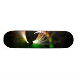 Colourful Rainbow Fractal Art Skate Deck
