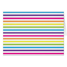 Colourful Rainbow Stripes Pattern Gifts for Teens Greeting Card