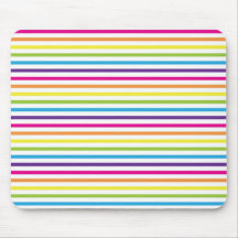 Colourful Rainbow Stripes Pattern Gifts for Teens Mouse Pad