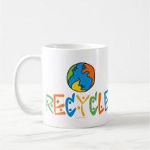 Colourful Recycling Coffee Mug
