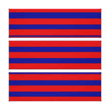 Colourful Red and Bright Blue Striped Pattern Canvas Prints