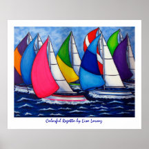 Colourful Regatta Print