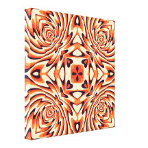 Colourful Retro Floral Seamless Canvas Prints