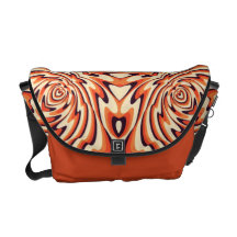 Colourful Retro Floral Seamless Courier Bags