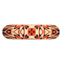 Colourful Retro Floral Seamless Pattern Custom Skate Board