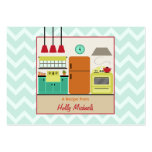 Colourful Retro Kitchen Recipe Cards (100 Pack) Business Card