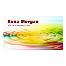 colourful ripple business card