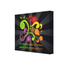 Colourful Shapes, Fruit of the Spirit Stretched Canvas Prints
