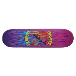 Colourful Skul Skate Board
